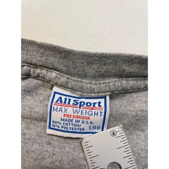 VINTAGE Zionsville Eagles 1999 Graphic Track T-shirt Men Large 90s Single Stitch - Picture 9 of 10